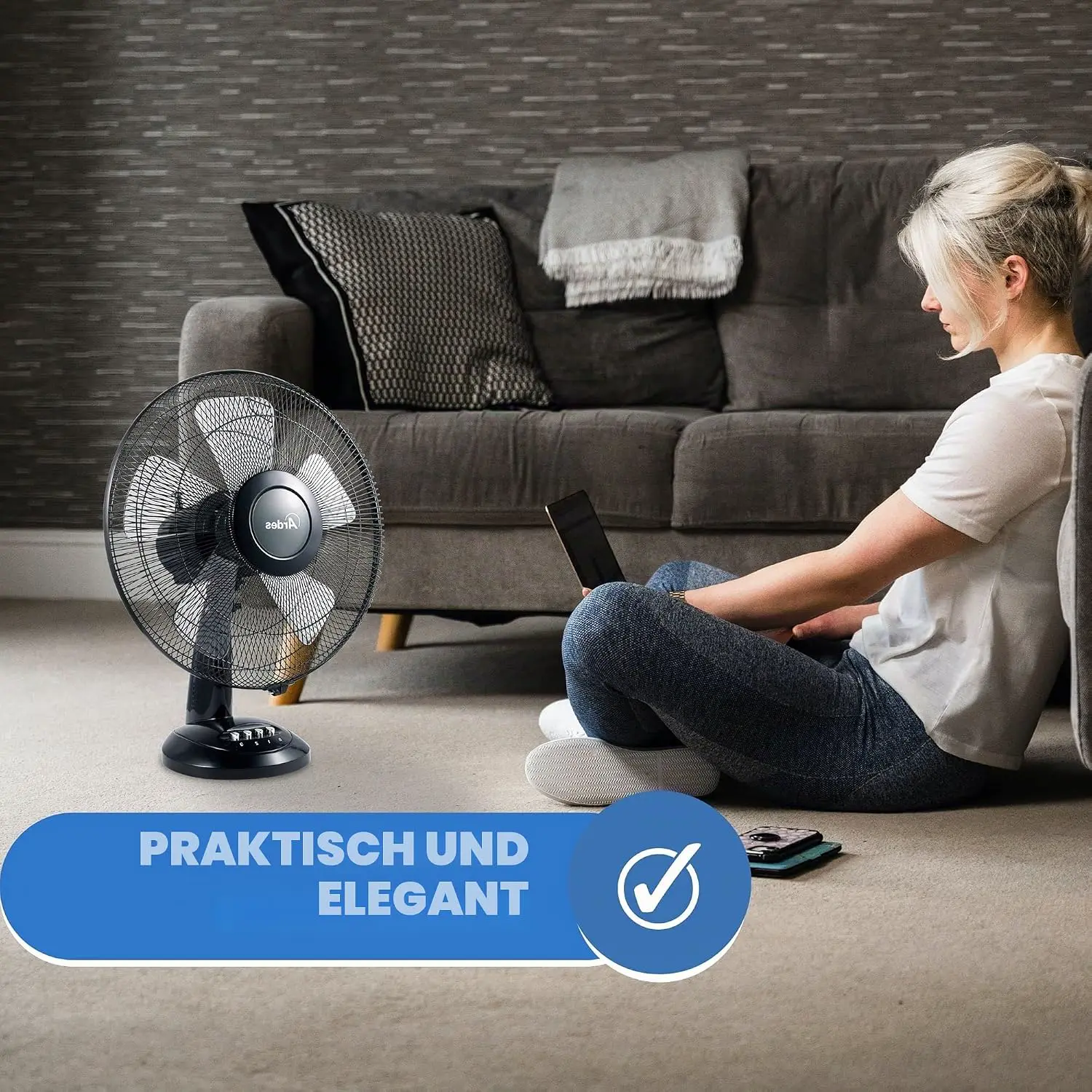 Tragbare Klimaanlage, Kühler, Klimaanlage, mobil, ohne Schlauch, tragbarer mobiler Luftkühler, Einzelkalttyp, 3 Geschwindigkeiten, hohe Geräuscharmut, intelligente Steuerung, großes LuftVolumenn vue 9