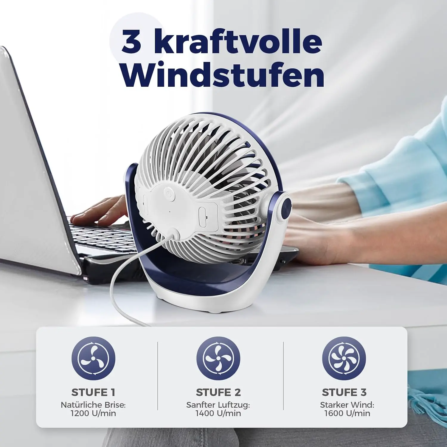 Gewerbe/Industrie Verdunstungskühler, Große Kühlventilatoren | 120 l Fassungsvermögen, Lenkrollen, 900 W Leistung, für den Heimbereich (200 m²) vue 7