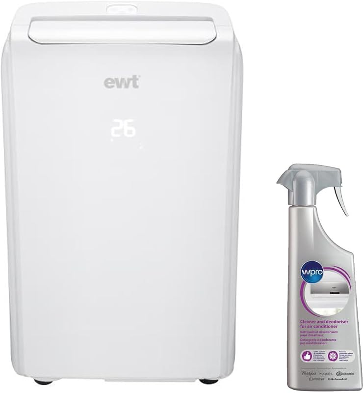 Ewt Mobiles Klimagerät, Monoblock, umkehrbar, 2500 W, 9000 BTU/h, für Fläche 31 m² vue 1