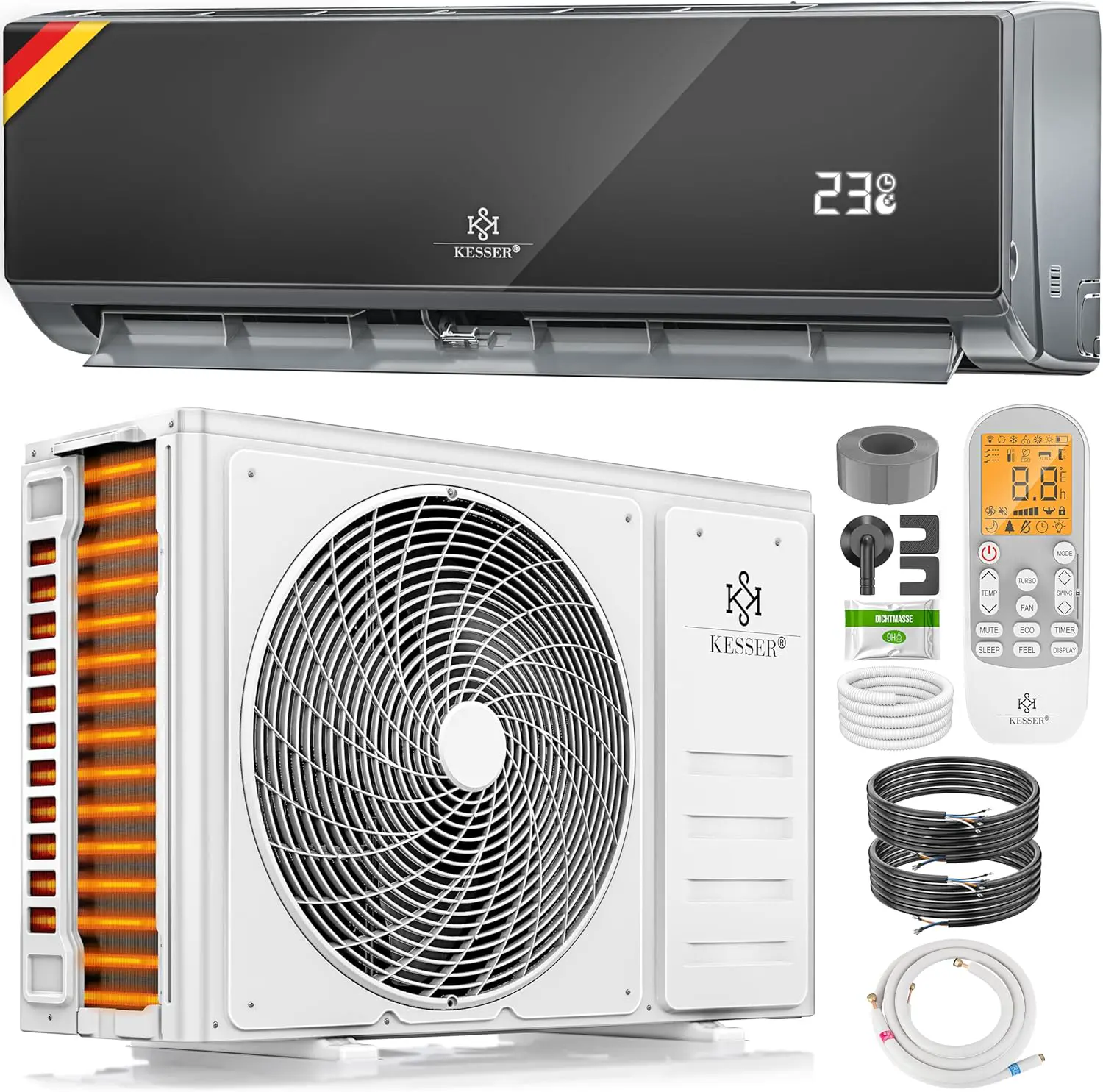 Industrieller Nebelbodenventilator mit Wassertank, kühlender oszillierender Ventilator für Fabrik, mobiler Hubbarer Standventilator mit Rädern, leistungsstarker Zerstäubungsventilator