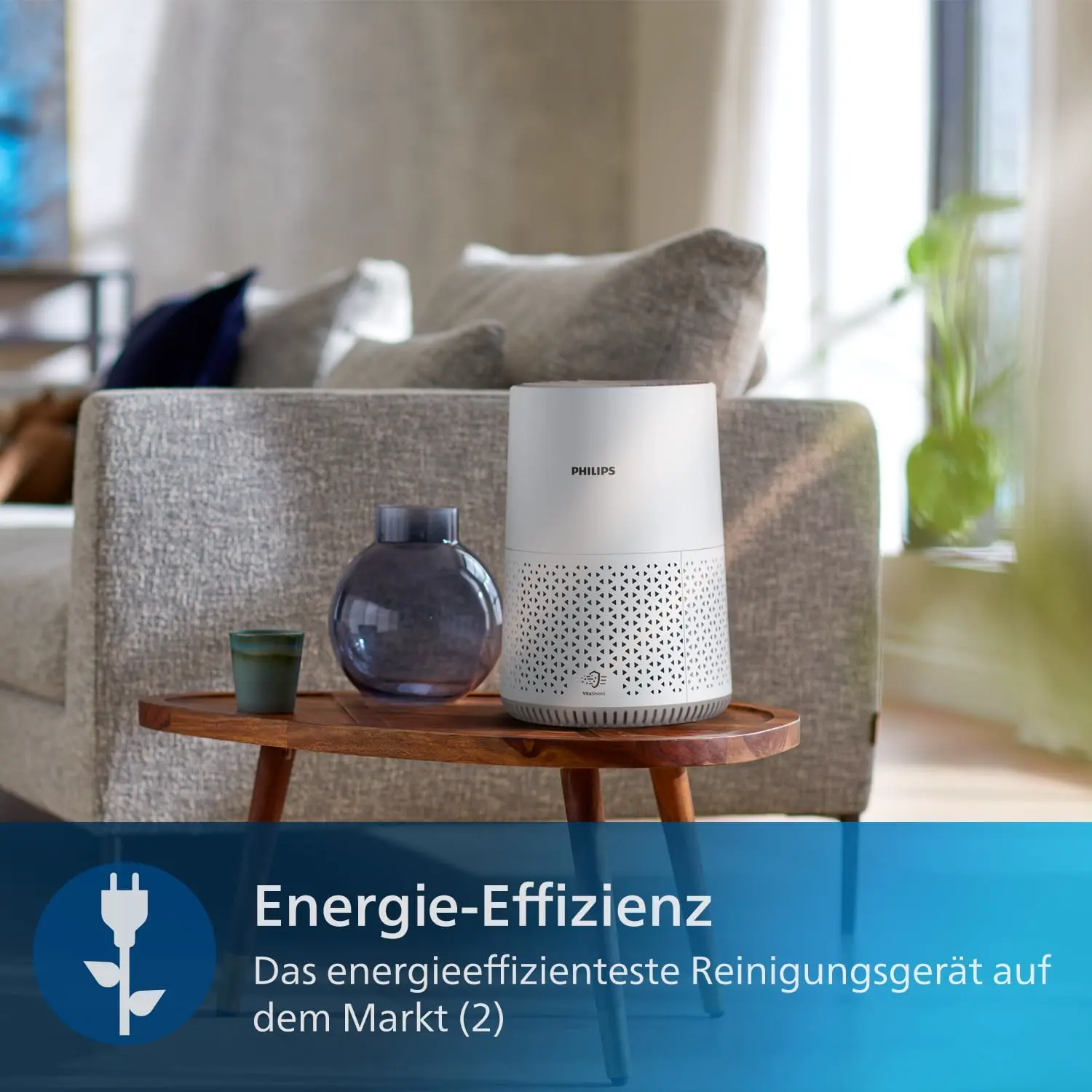Philips Luftreiniger 600 Serie, Weiß, für Räume bis 44 m² | CADR 170m³/h, AIR+-App, HEPA NanoProtect-Filter, entfernt bis zu 99,97% Schadstoffe, ultraleise & für Allergiker (AC0650/10) vue 5