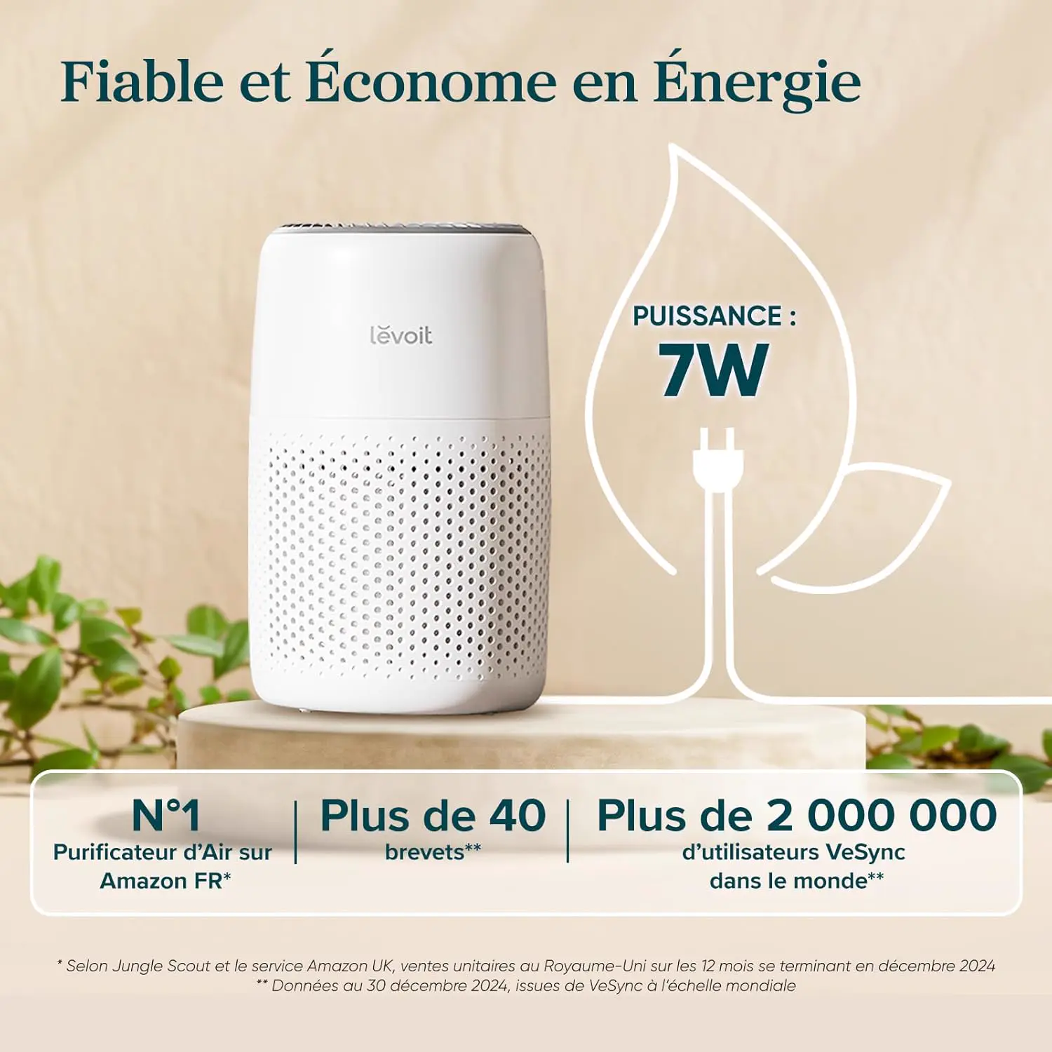 LEVOIT Luftreiniger d'Luft Schlafzimmer, Filtration Efficace contre vue 7