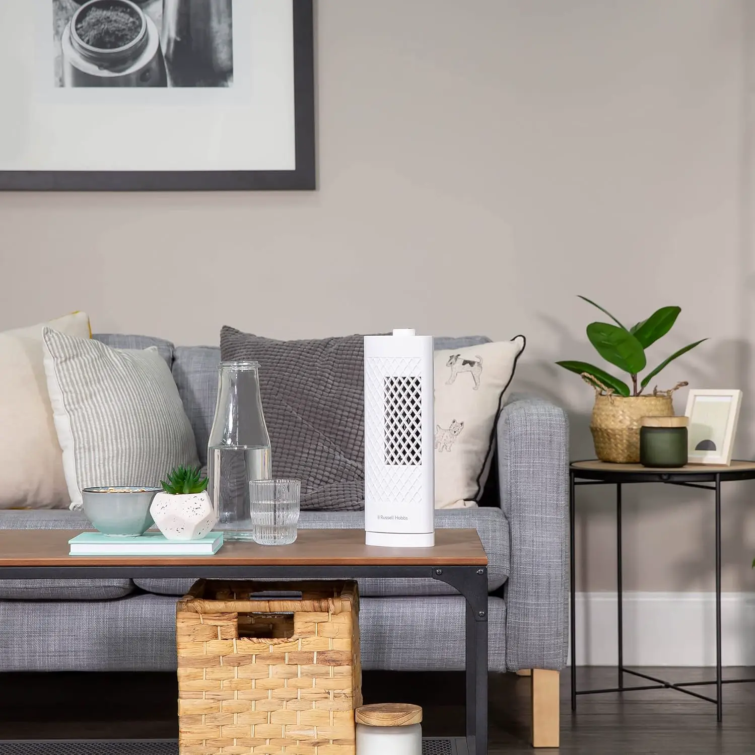 Tragbarer Luftkühler, 3-in-1 Verdunstungskühler mit 60L Tank, Oszillierendes Design, 3 Geschwindigkeiten, geräuscharm & leicht für den Innen- und Außenbereich, Heimbüro-Gebrauch vue 11