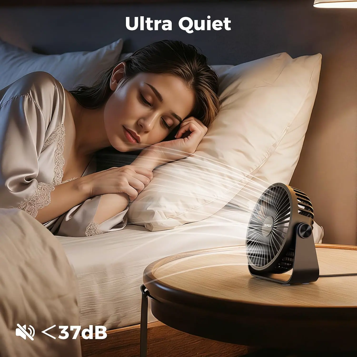 Tragbarer Luftkühler für fensterlose Räume, 3-in-1 Ventilator und Luftbefeuchter, Fernbedienung, 1L Wassertank, 24H Timer, Perfekt für Schlafzimmer und Wohnräume vue 5