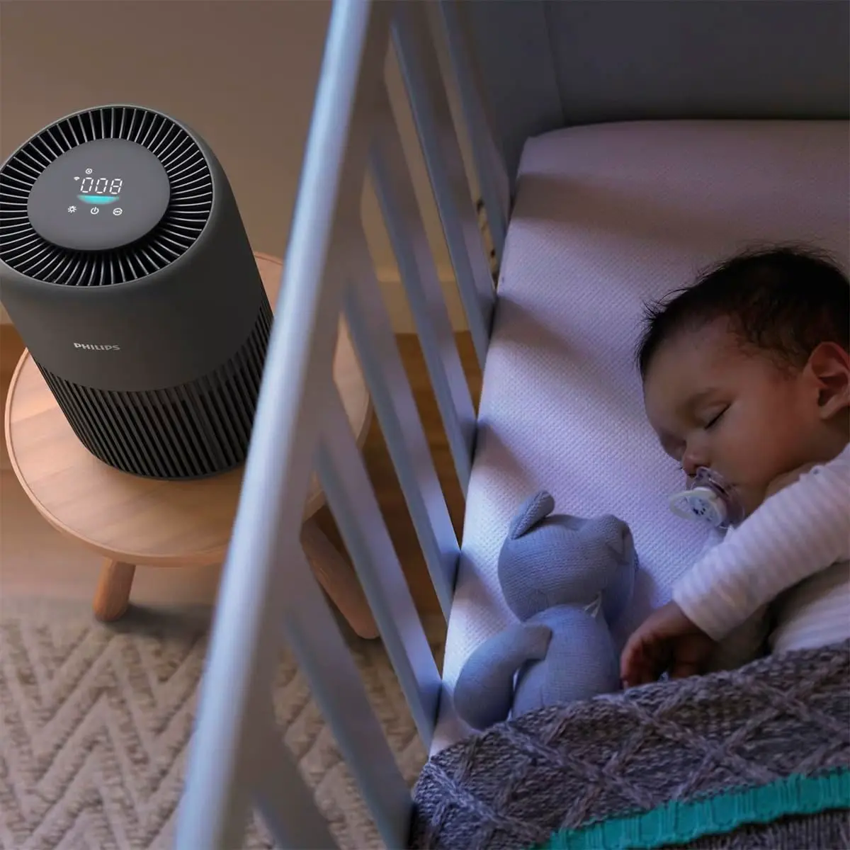 Philips Luftreiniger 900 Serie mit App, Schwarz, für Räume bis 65 m² | CADR 250m³/h, AIR+-App, HEPA NanoProtect-Filter, entfernt bis zu 99,97% Schadstoffe, ultraleise & für Allergiker (AC0951/13) vue 6