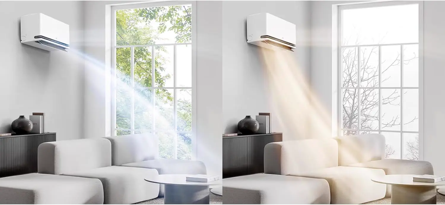 LG Klimaanlage Bi Split DualCool Deluxe WiFi 9 000 + 12 000 Btu, vue 16