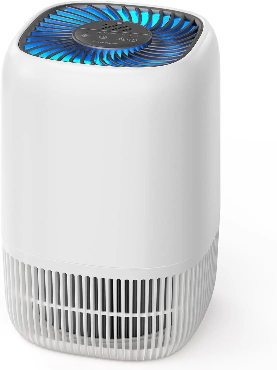 AROEVE Luftreiniger mit H13 HEPA 3-Stufen-Filter, Luftreiniger für Schlafzimmer, 5W Energieverbrauch, Leise 22dB mit Aroma, reduziert Pollen, Rauch, Tierfell, Weiß