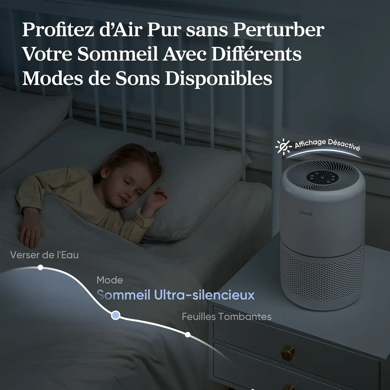 LEVOIT HEPA-Luftreiniger, intelligent, gegen Pollen & Gras, reinigt bis zu 50 m², Überwachung der Luftqualität, Steuerung über Alexa-App, 22 dB, leise, Core 300S | 22 dB, leiser Schlafmodus, Alexa, App, beseitigt 99,97 % Allergie, Pollen, Milben, Rauch, Tierhaare, geringer Stromverbrauch vue 5