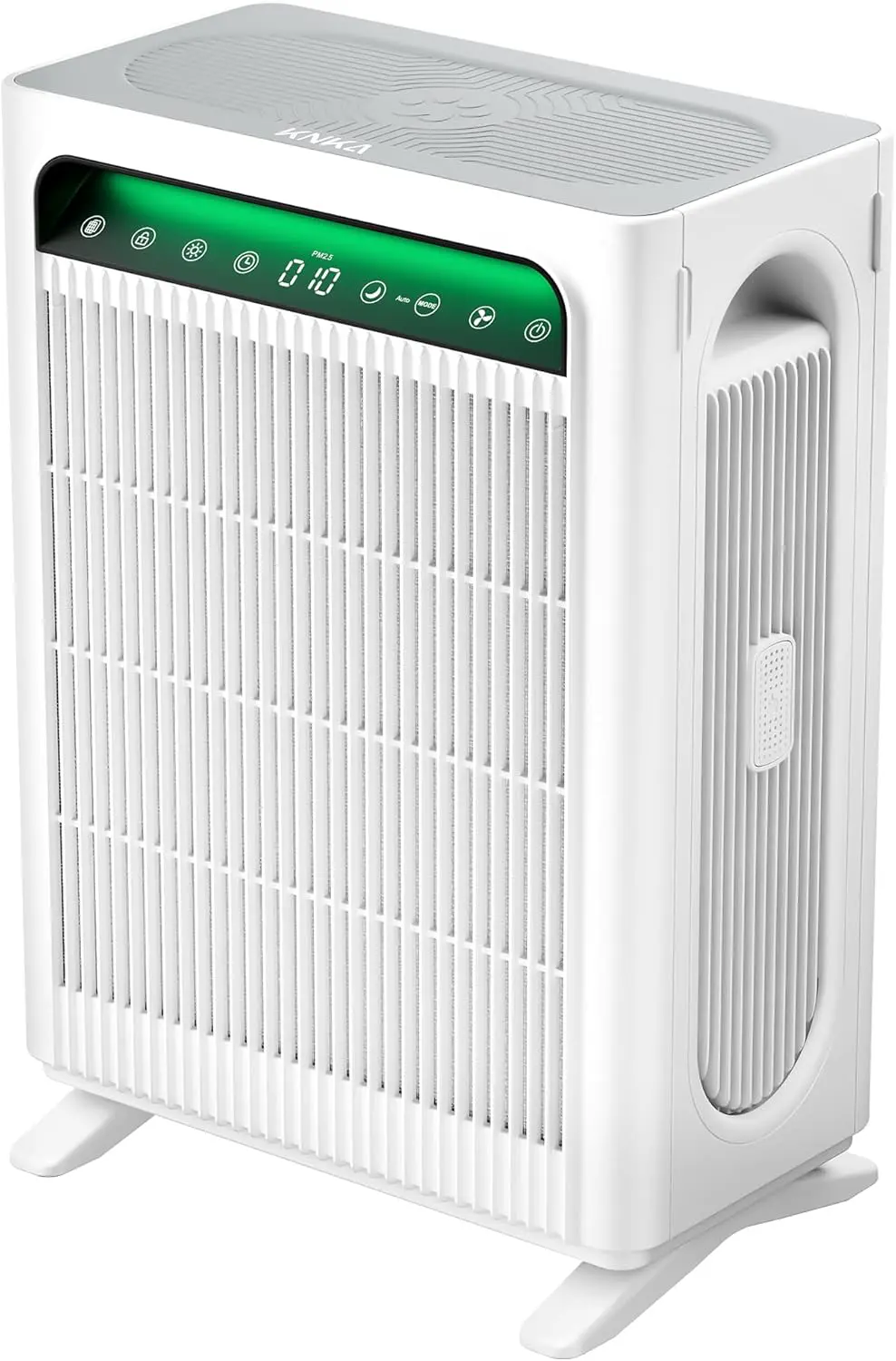 KNKA Luftreiniger für Raucher & Haustiere, CADR 300m³/h bis 80m², Weiß | entfernt 99,97% Pollen/Gerüche/Staub, HEPA filter Schlafmodus, Smart Sensor, Luft Reinigtr ideal gegen Tierhaare APH3000