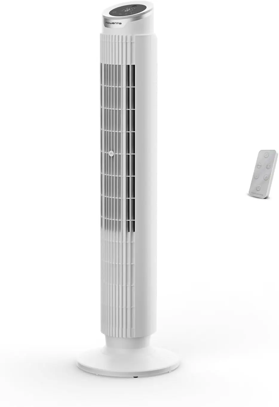 Rowenta Eole Silence Force Turmventilator, leistungsstark, Silent-Modus, 8 Geschwindigkeitsstufen, 4 Automatikmodi, Timer, 90°-Schwenkung, Fernbedienung, Staubschutzabdeckung, Weiß, VU7025F0 vue 1