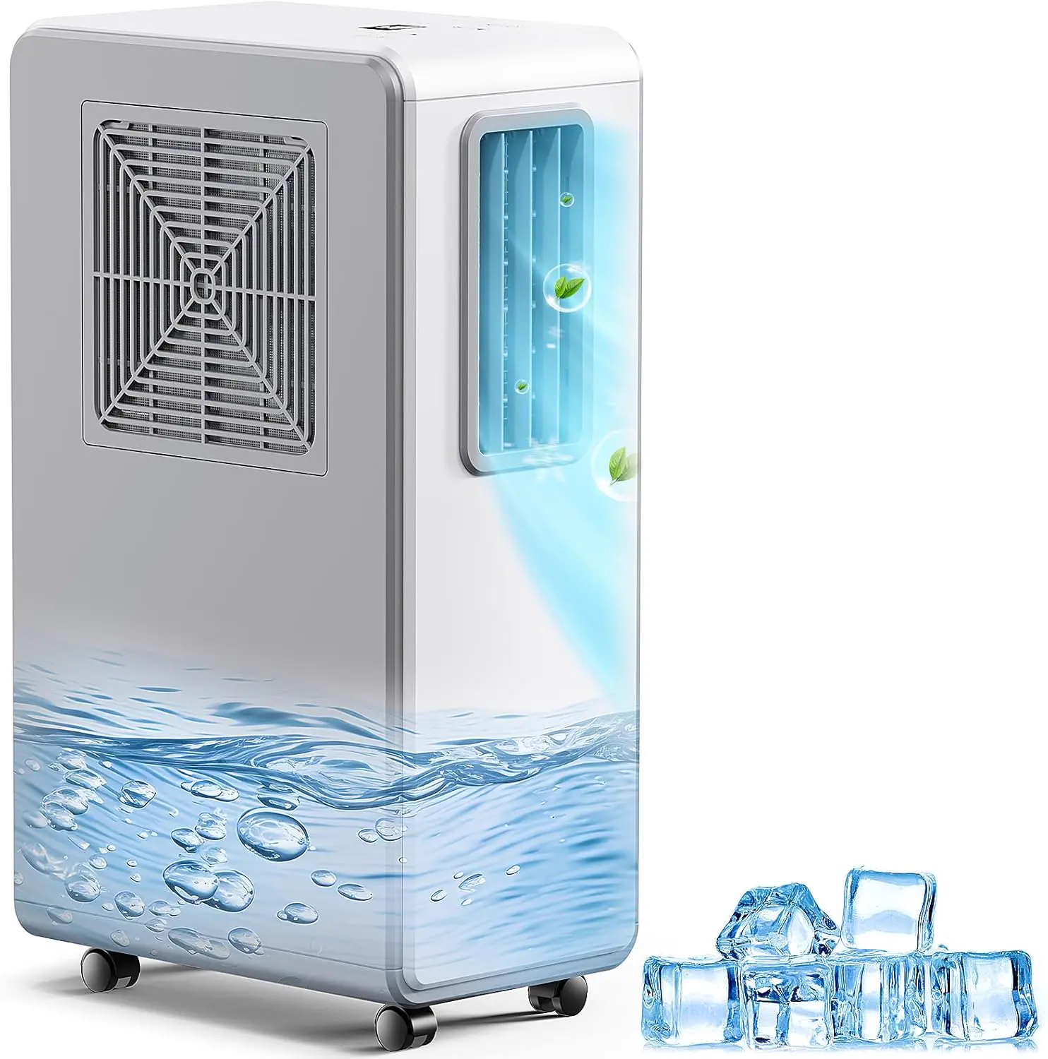 SMETA 8kW Monoblock Wärmepumpe - Luft Wasser Wärmepumpe, 3-in-1 Heizen Kühlen 75°C Warmwasser wärmepumpe, R290, Intelligente Abtauung Frostschutz, WiFi, A+++, Einphasig & Förderfähig