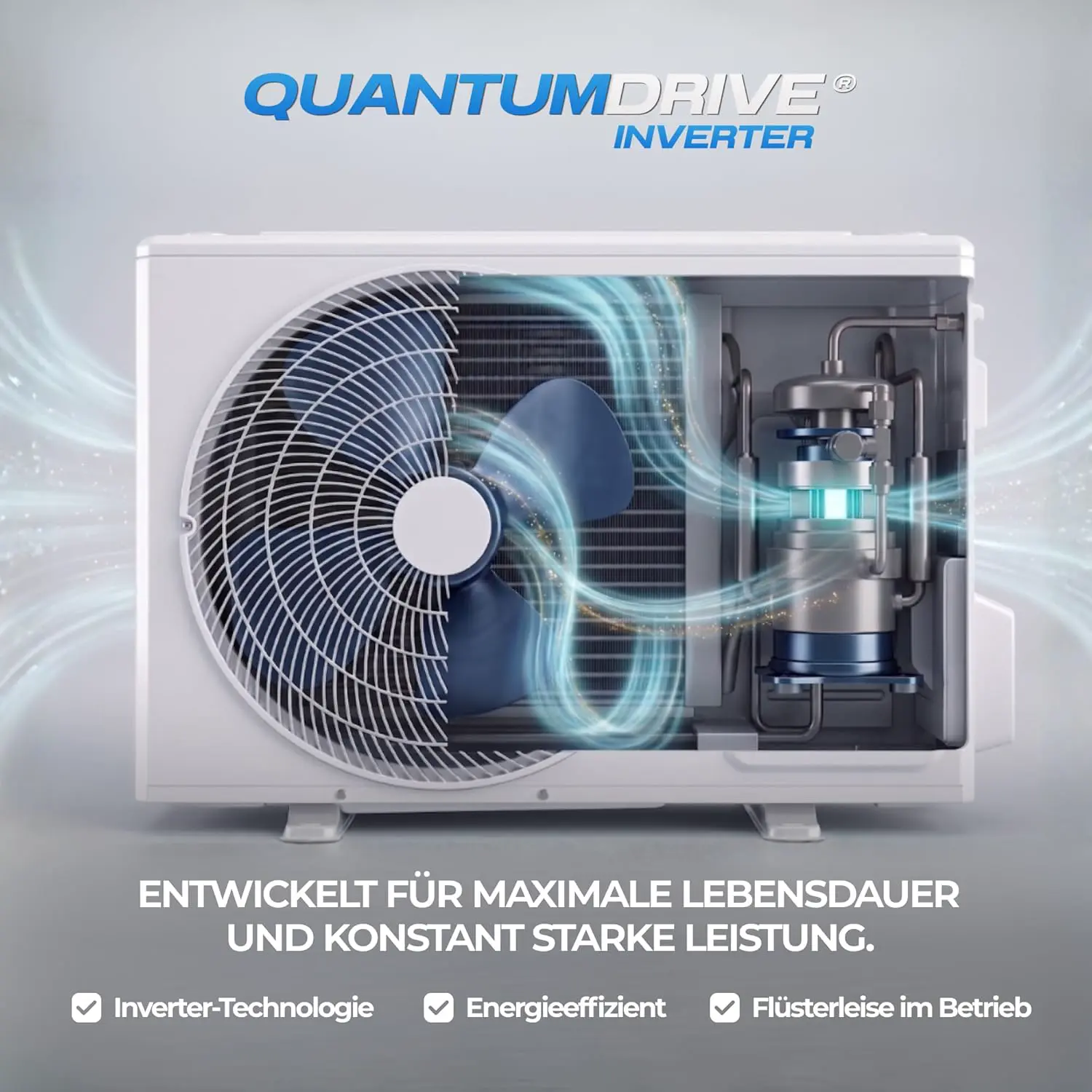 Kältebringer® Split Klimaanlage 12000 BTU 3,7 kW R290 Kältemittel | Ohne F-Gas - A+++ Klimagerät bis 60 m² - Heizfunktion, WiFi und App, sehr leise, mit 5 m Kupferleitung und Montagematerial vue 9