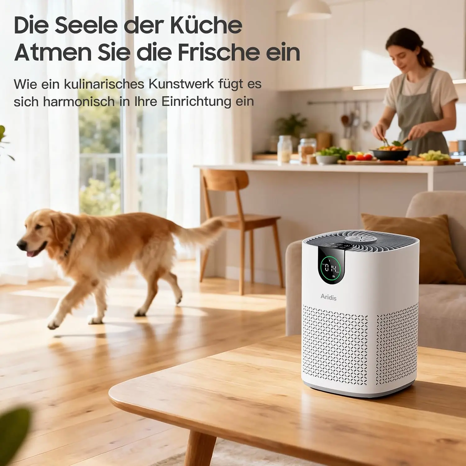 HEPA Luftreiniger Allergiker – Luftfilter für Schlafzimmer, Pollen, Allergien, Gerüche & Tierhaare, Luft Reinigtr mit Aromatherapie, 7,2W, 3 Geschwindigkeiten, Geräuscharm vue 4