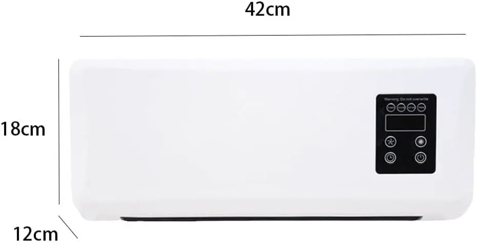 Wandkühlungsventilator, mobiles Klimagerät ohne Abfluss, mit Fernbedienung, wendbar, Split-Klimaanlage, für Küche, Schlafzimmer vue 2
