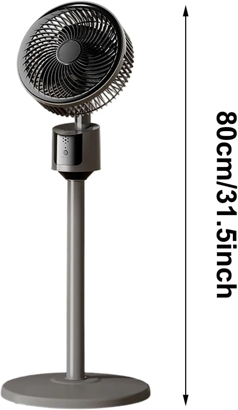 Standventilator | Leistungsstarker USB-Ventilator mit 3 Geschwindigkeitsstufen | Hochleistungs-Luftzirkulation | stabile und leise Bodenventilatoren | für Haus Schlafzimmer Büro Wohnheim Wohnung vue 6