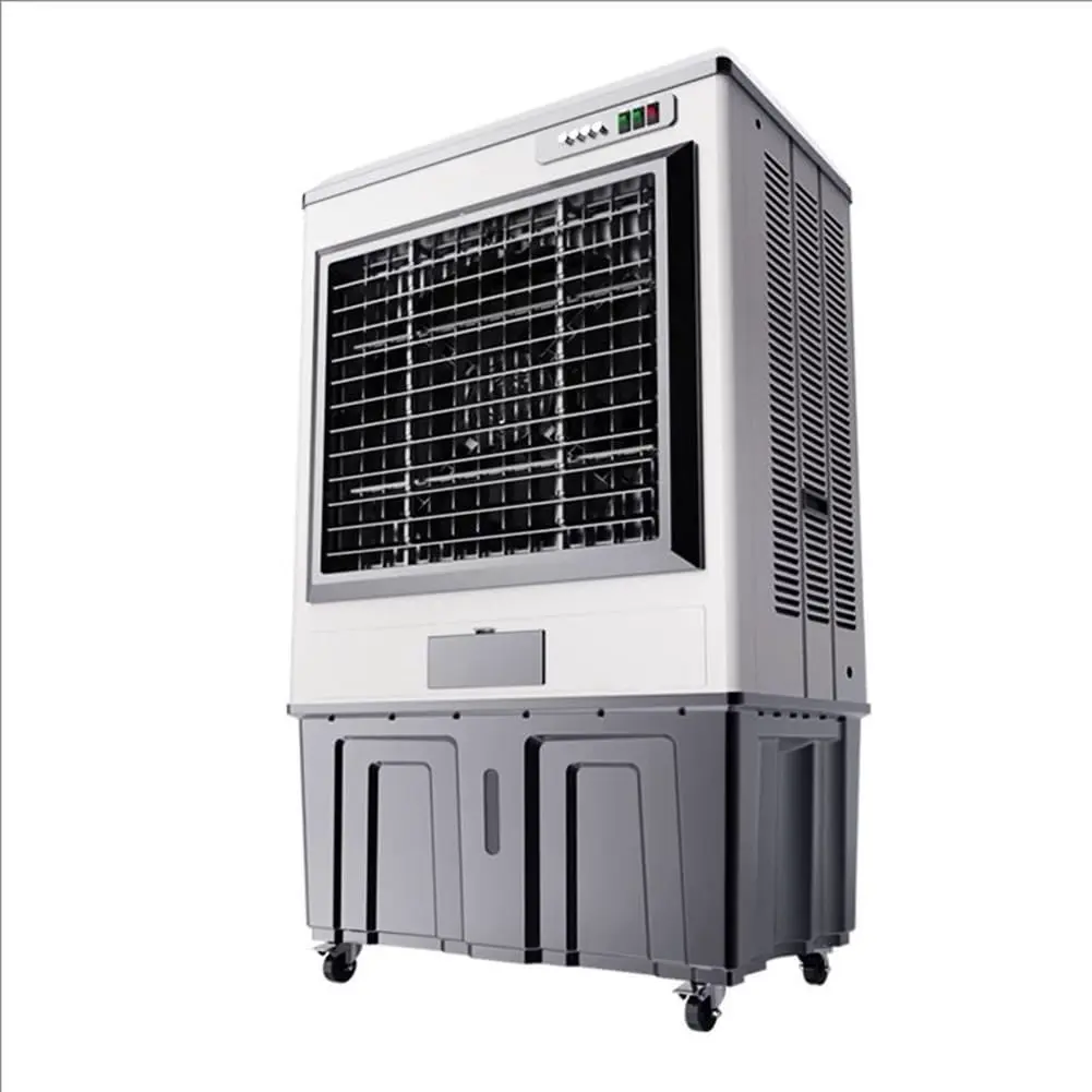 Gewerbe/Industrie Verdunstungskühler, Große Kühlventilatoren | 120 l Fassungsvermögen, Lenkrollen, 900 W Leistung, für den Heimbereich (200 m²) vue 6
