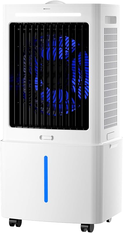 Klimaanlage Tragbar weiß 8000 BTU ohne Abluft | 3 Geschwindigkeits, Fernbedienung Inbegriffene, Timer 1-12 Heures, Oszillation 90°, Wassertank Amovible vue 1