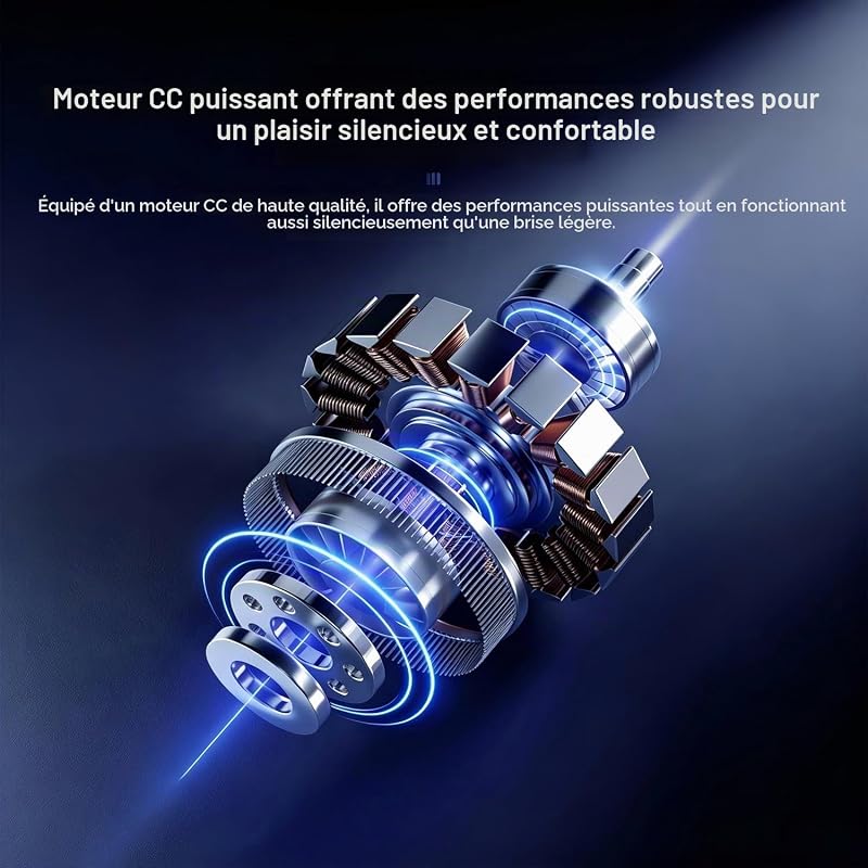 Klimaanlage Tragbar weiß 8000 BTU ohne Abluft | 3 Geschwindigkeits, Fernbedienung Inbegriffene, Timer 1-12 Heures, Oszillation 90°, Wassertank Amovible vue 5