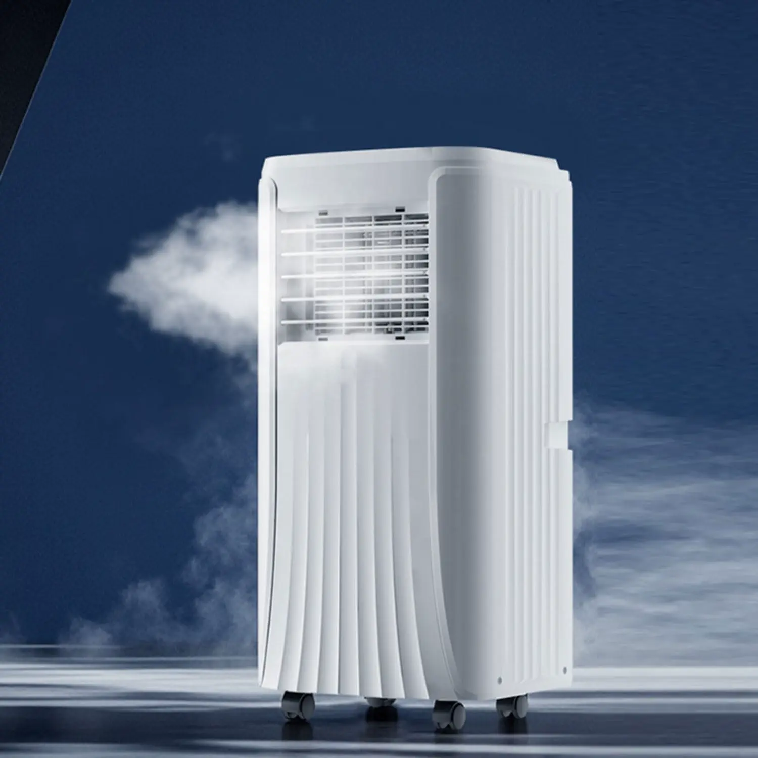 Tragbarer Luftkühler für fensterlose Räume, 3-in-1 Ventilator und Luftbefeuchter, Fernbedienung, 1L Wassertank, 24H Timer, Perfekt für Schlafzimmer und Wohnräume vue 2