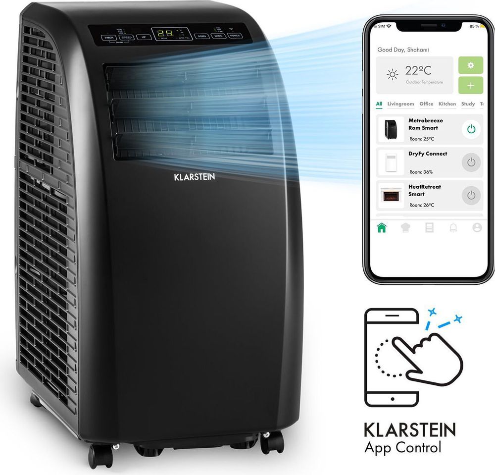 Mobile Klimaanlage Klarstein 25 m² Nachtmodus vue 1